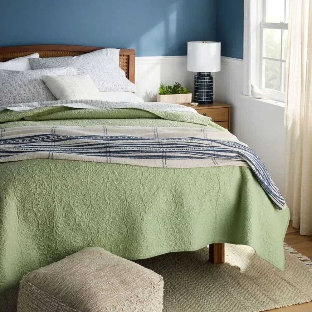 NWT Threshold Light Green Quilt